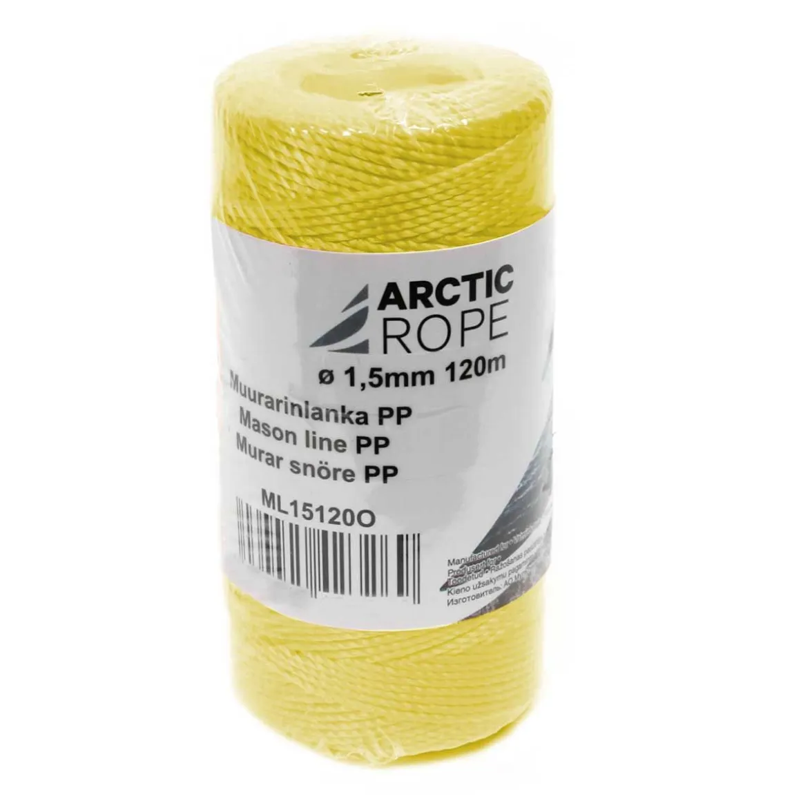 ARCTIC ROPE MUURARINLANKA 1,5MM 120M KELTAINEN