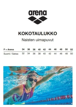 ARENA N UIMAPUKU SOLID SWIMPRO UP 32 MUSTA TEAMLINE