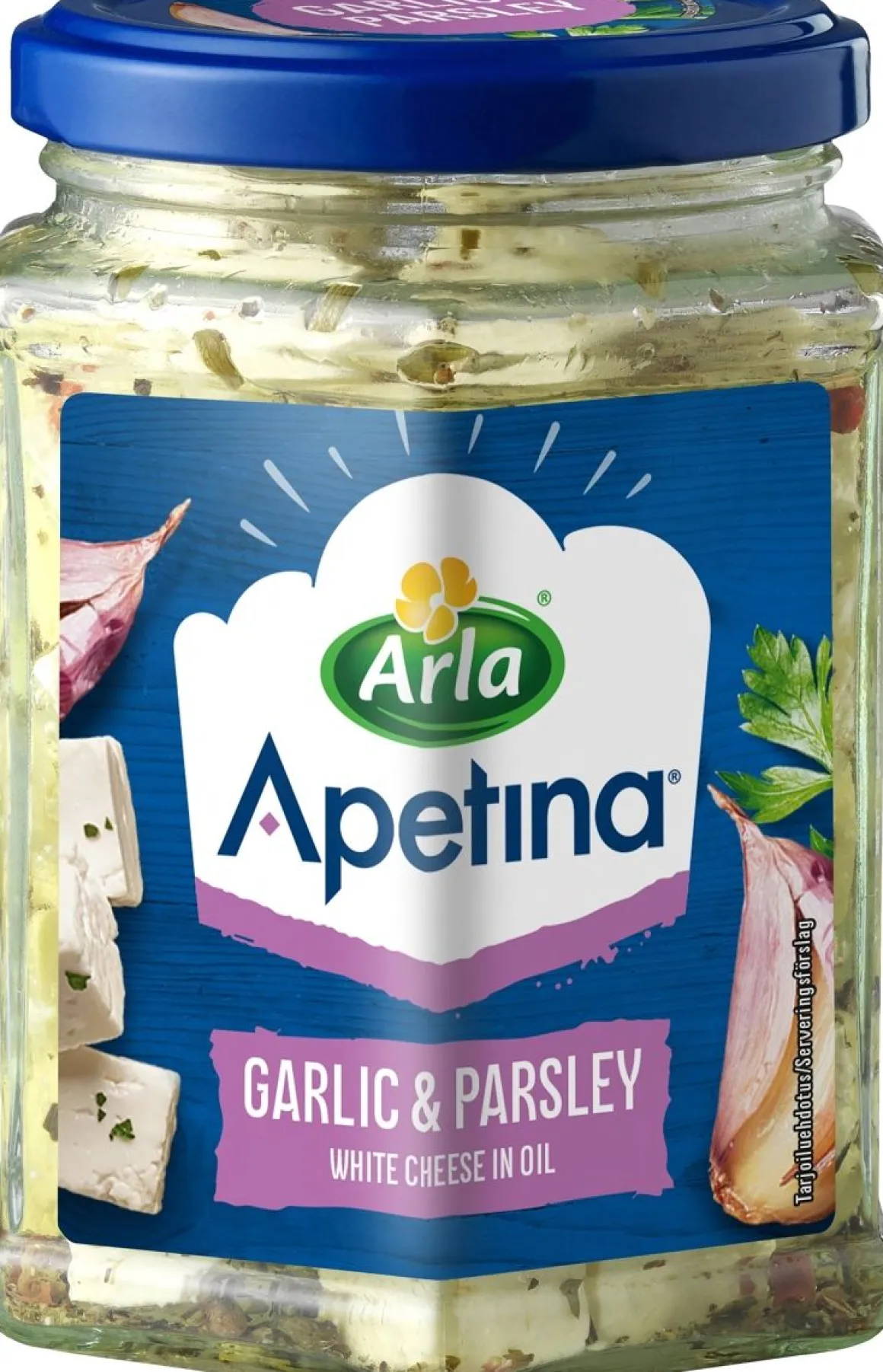 ARLA APETINA KUUTIOT ÖLJYSSÄ VALKOSIPULI-PERSILJA 265 G