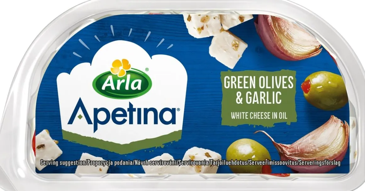 ARLA APETINA SNACK VIHREÄT OLIIVIT-VALKOSIPULII 100 G