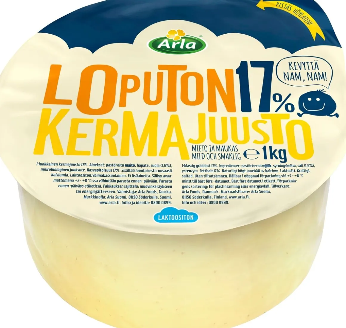 ARLA LOPUTON KERMAJUUSTO 17% 1KG
