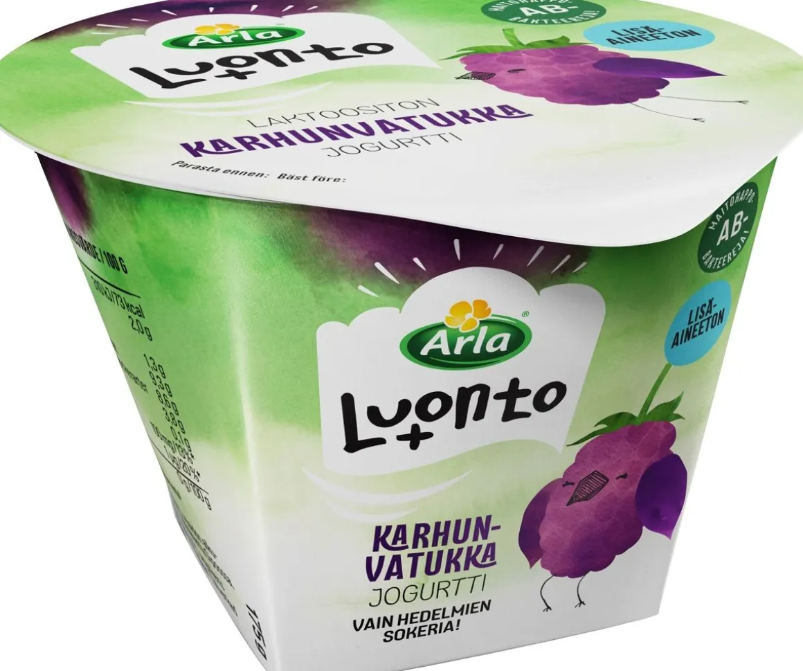 ARLA LUONTO+ AB KARHUNVATUKKAJOGURTTI LAKTON 175 G