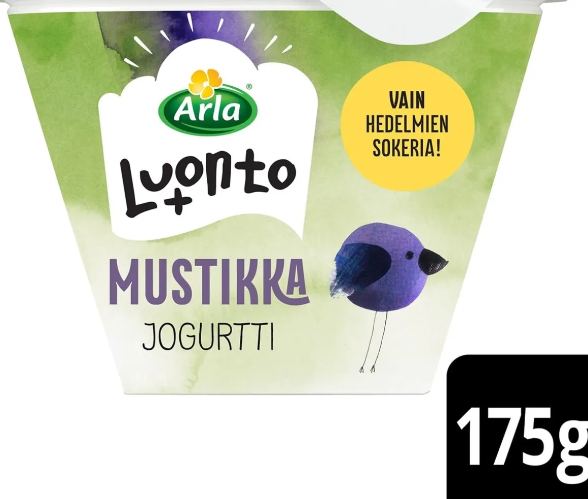 ARLA LUONTO+ AB MUSTIKKAJOGURTTI LAKTON 175 G