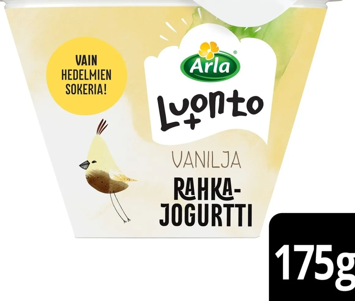 ARLA LUONTO+ AB RAHKAJOGURTTI VANILJA LAKTON 175 G