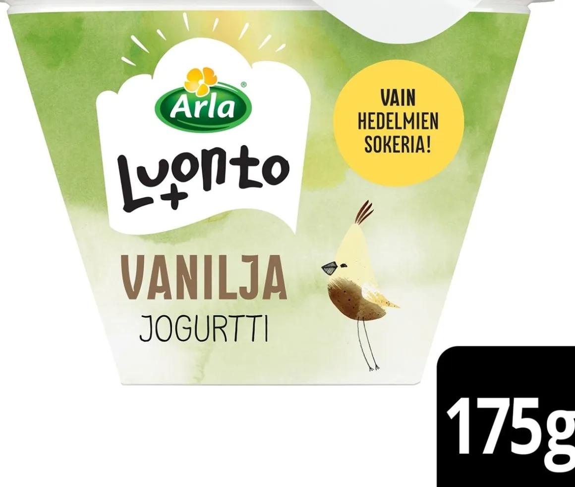 ARLA LUONTO+ AB VANILJAJOGURTTI LAKTON 175 G