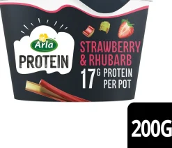 ARLA PROTEIN RAHKA MANSIKKA-RAPARPERI LAKTON 200 G