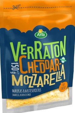 ARLA VERRATON CHEDDAR-MOZZARELLA RAASTE 150 G