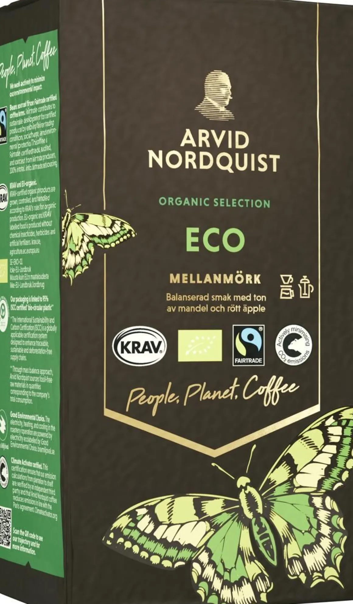 ARVID NORDQUIST ECO REILUN KAUPAN LUOMU-KAHVI 450 G