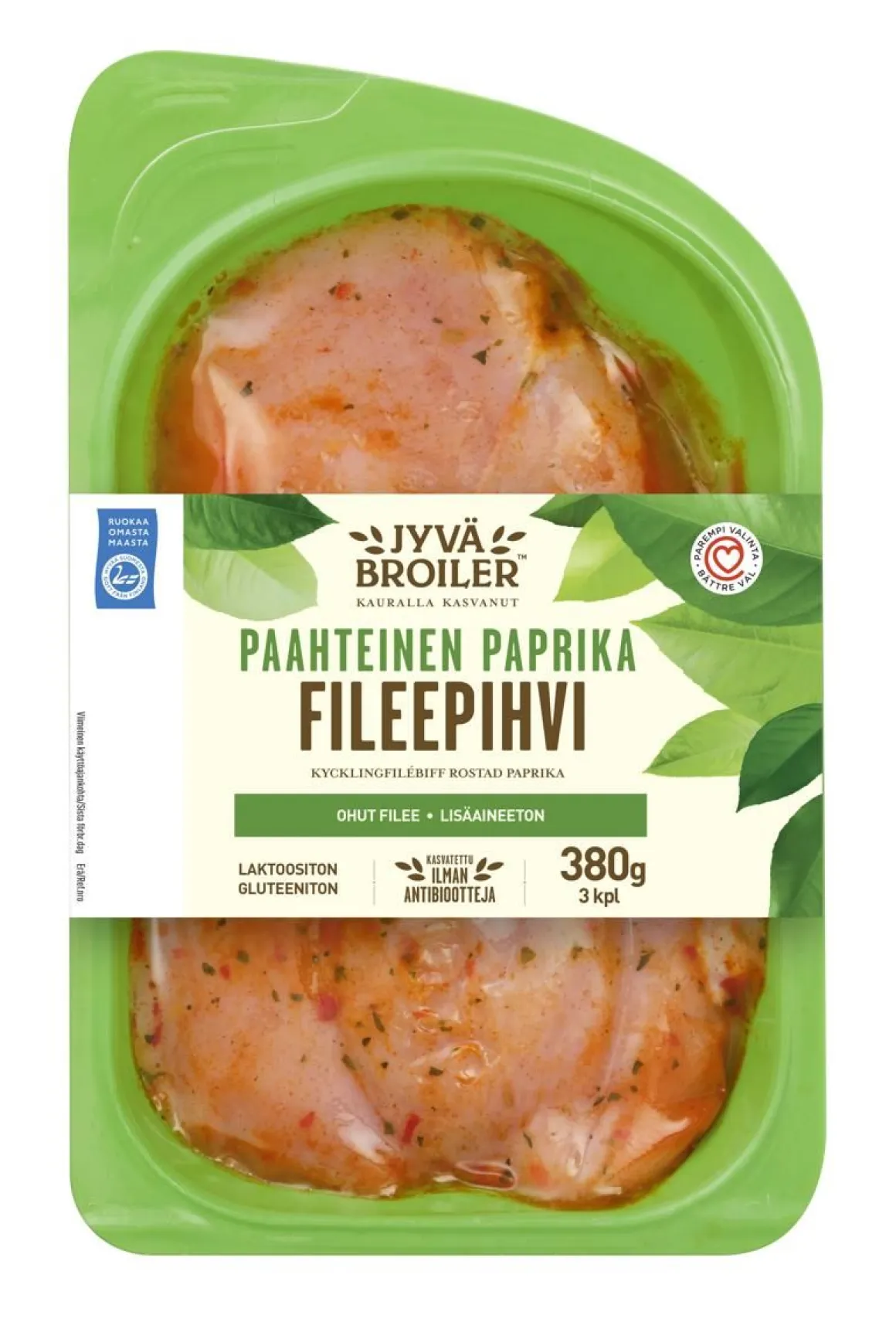 ATRIA JYVÄBR. BROILERIN FILEEPIHVI PAAHTEINEN PAPRIKA 380 G