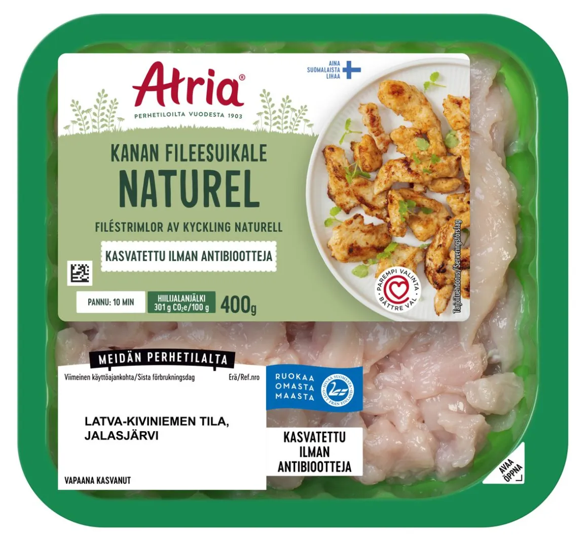 ATRIA KANAN FILEESUIKALE MAUSTAMATON 400 G