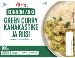 ATRIA KUNNON ARKI GREEN CURRY KANAKASTIKE JA RIISI 300 G