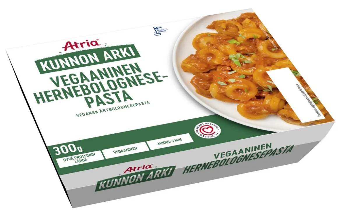 ATRIA KUNNON ARKI VEGAANINEN HERNEBOLOGNESEPASTA 300 G