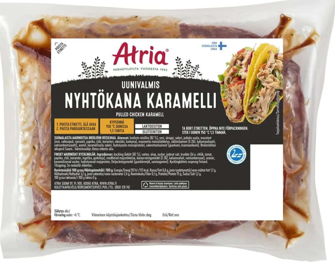 ATRIA NYHTÖKANA SUOLAINEN KARAMELLI N. 800G