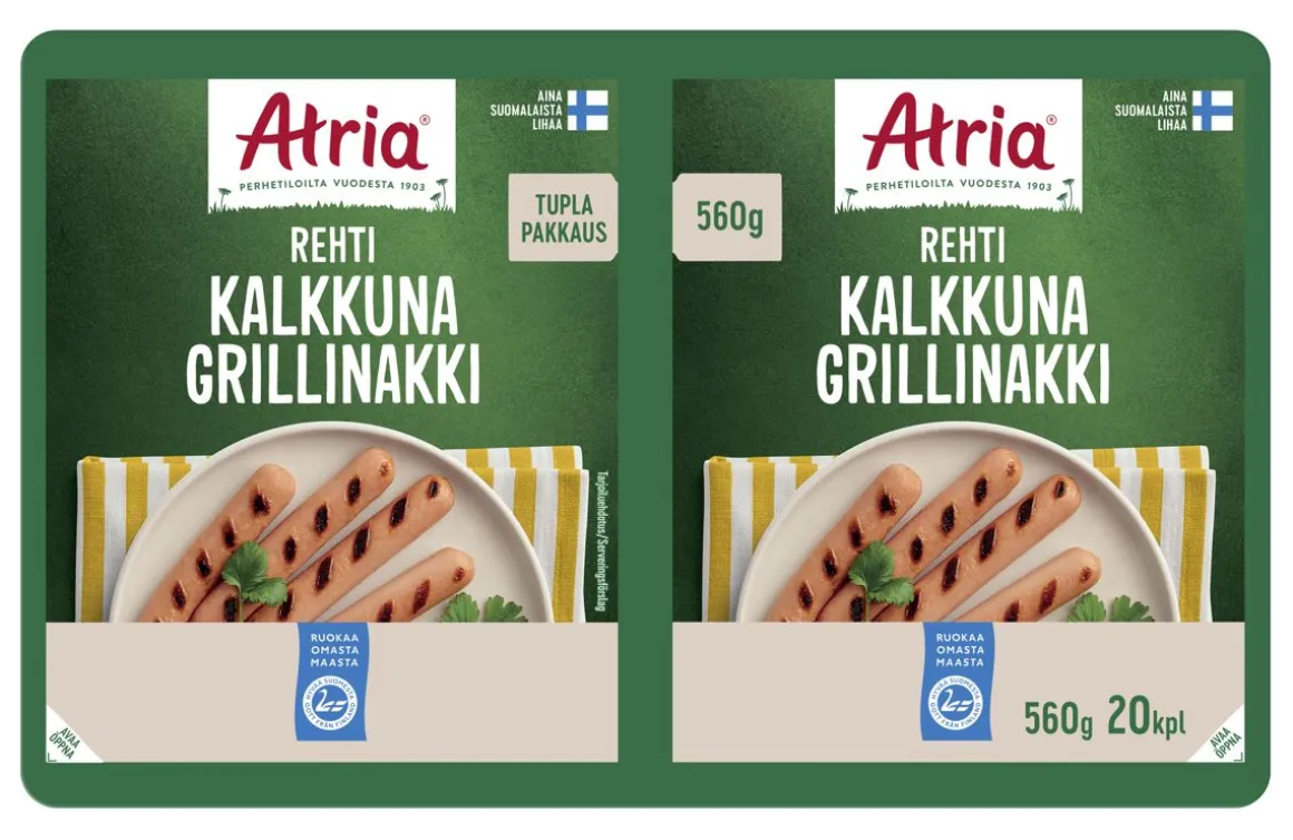 ATRIA REHTI KALKKUNA GRILLINAKKI 560 G