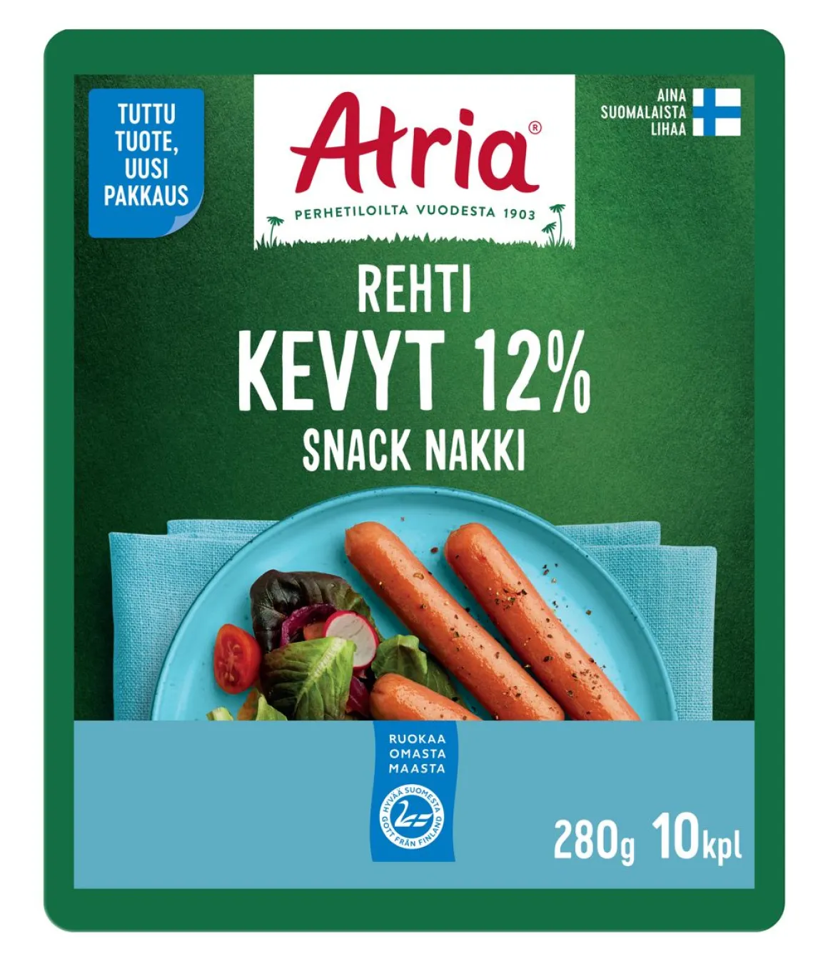 ATRIA REHTI KEVYT 12% SNACK NAKKI 280 G