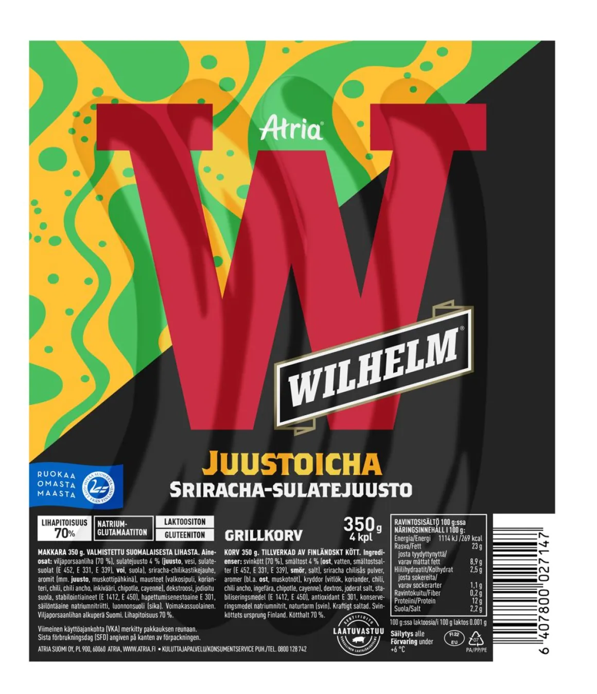 ATRIA WILHELM JUUSTOICHA GRILLIMAKKARA 350 G