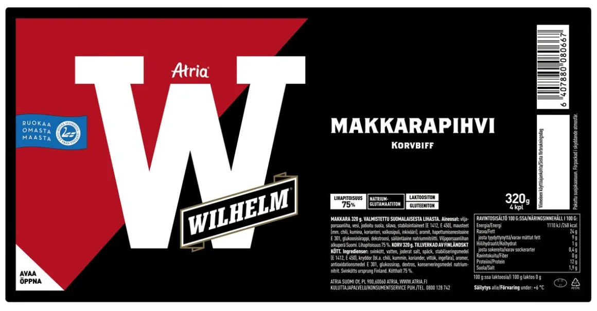 ATRIA WILHELM MAKKARAPIHVI 320 G