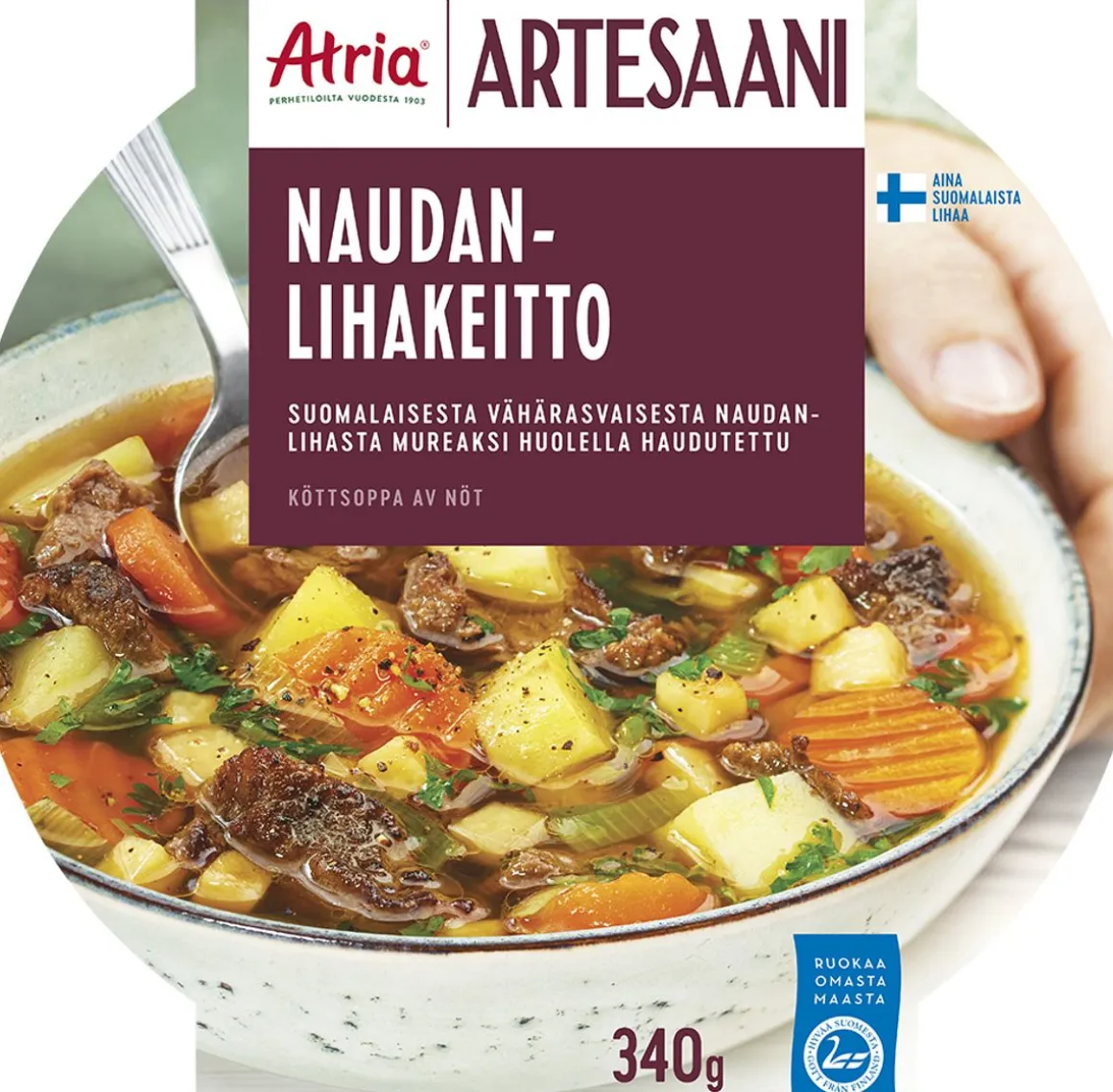 ATRIA ARTESAANI NAUDANLIHAKEITTO 340 G