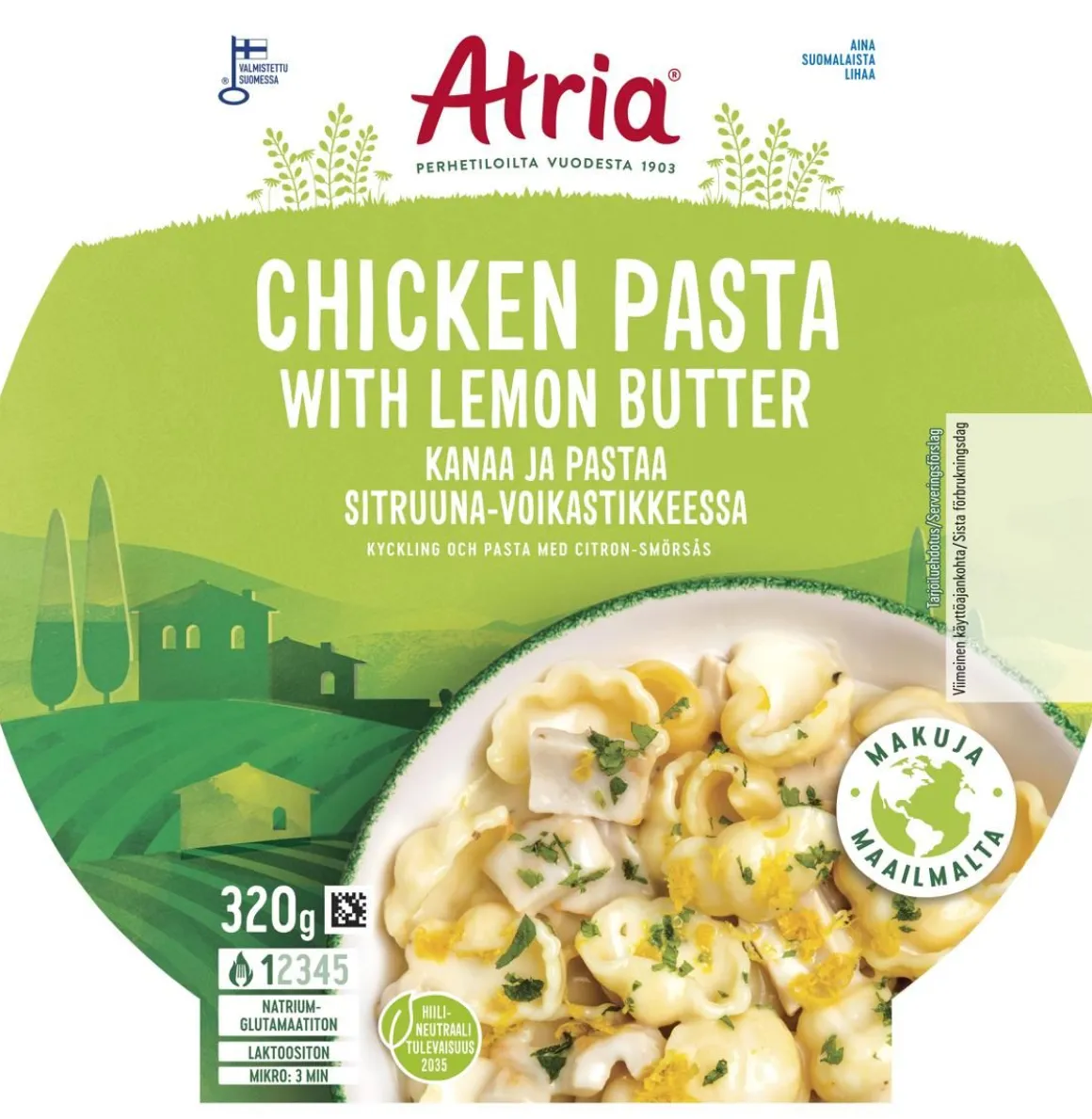 ATRIA CHICKEN PASTA WITH LEMON BUTTER 320 G