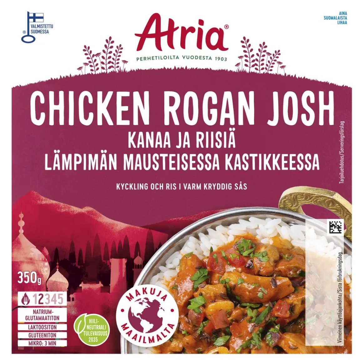 ATRIA CHICKEN ROGAN JOSH 350 G
