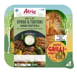 ATRIA GRILL & DIP KANAN PAISTIPALA GYROS & TSATSIKI 350 G