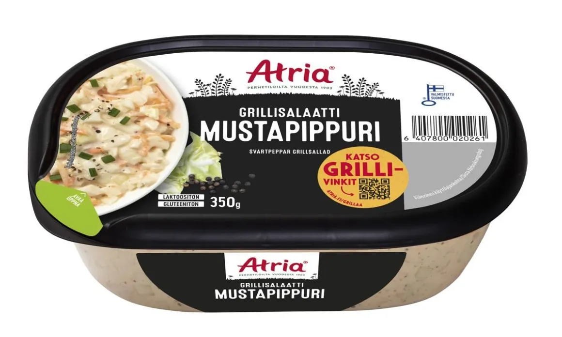 ATRIA GRILLISALAATTI MUSTAPIPPURI 350 G