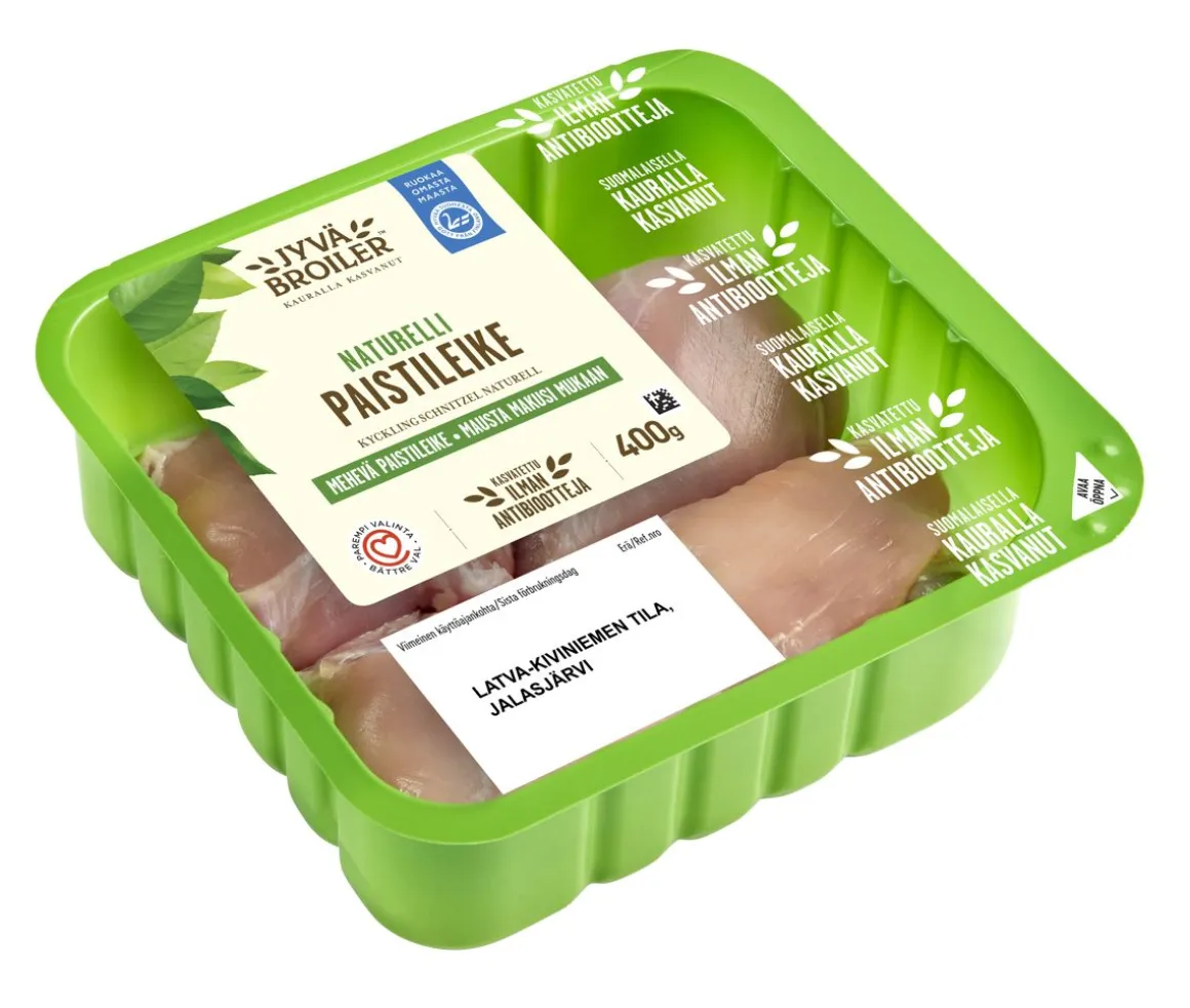 ATRIA JYVÄBR. BROILERIN PAISTILEIKE MAUSTAMATON 400 G