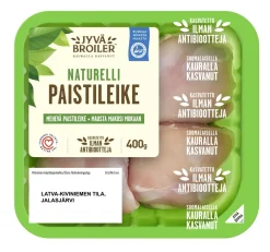 ATRIA JYVÄBR. BROILERIN PAISTILEIKE MAUSTAMATON 400 G
