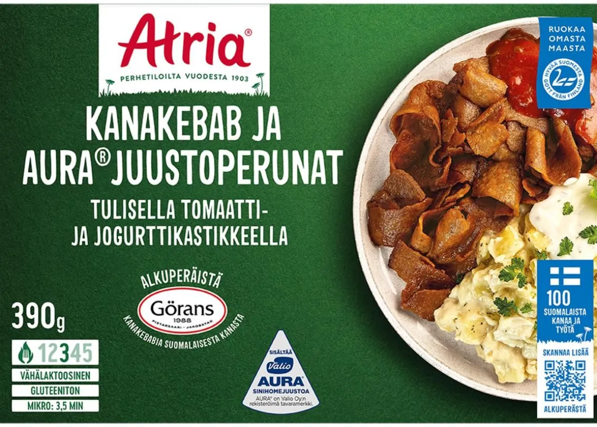 ATRIA KANAKEBAB JA AURAJUUSTOPERUNAT 390 G