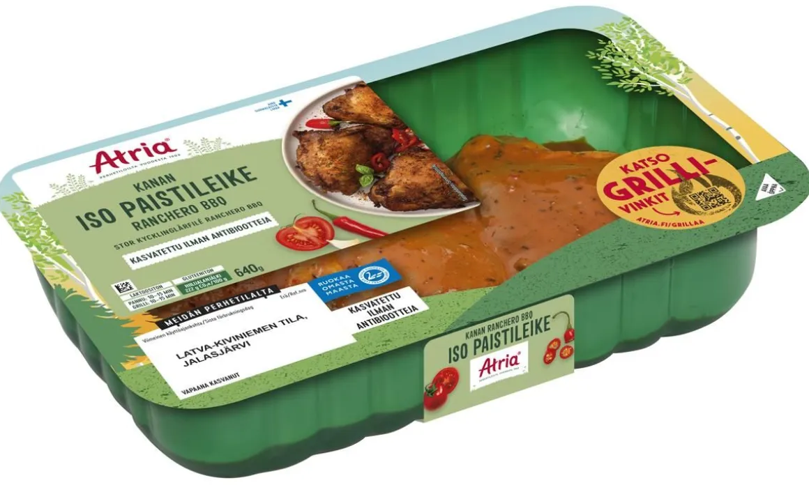 ATRIA KANAN ISO PAISTILEIKE RANCHERO BBQ 640 G