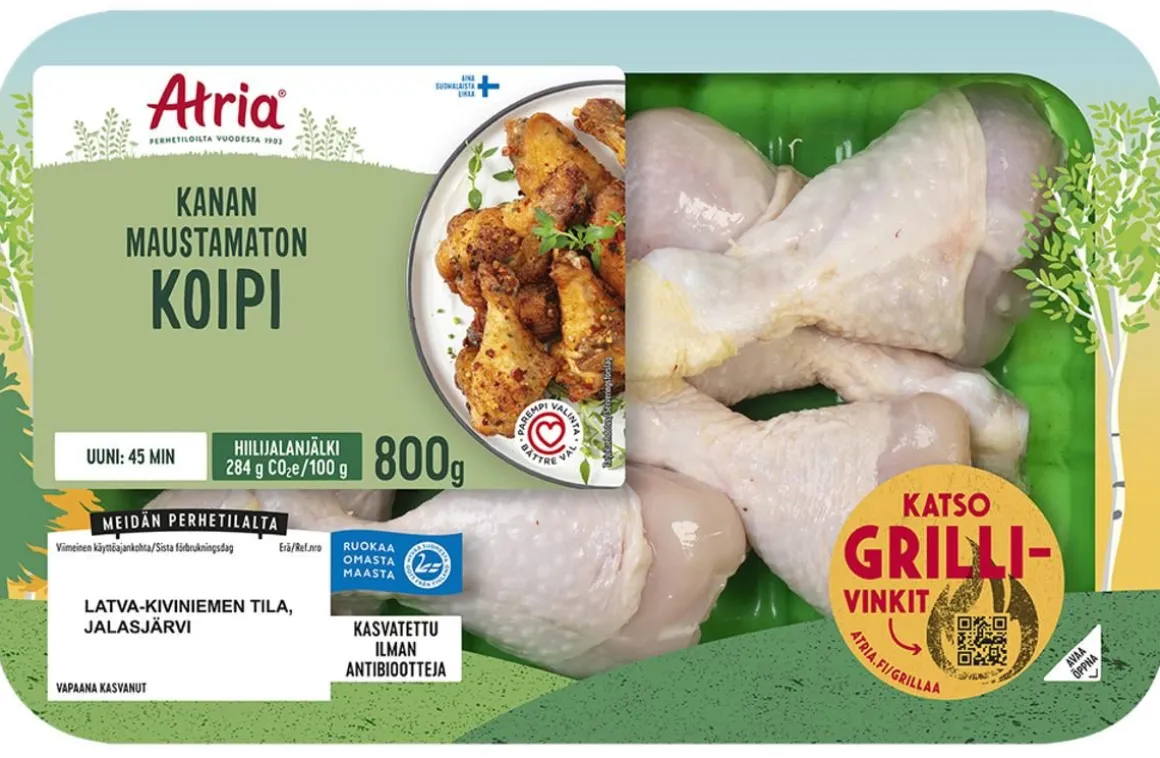 ATRIA KANAN KOIPI MAUSTAMATON 800 G