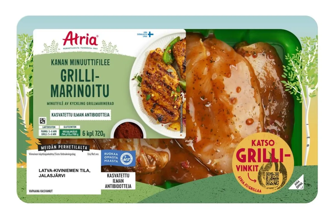 ATRIA KANAN MINUUTTIFILEE GRILLIMARINOITU 720 G