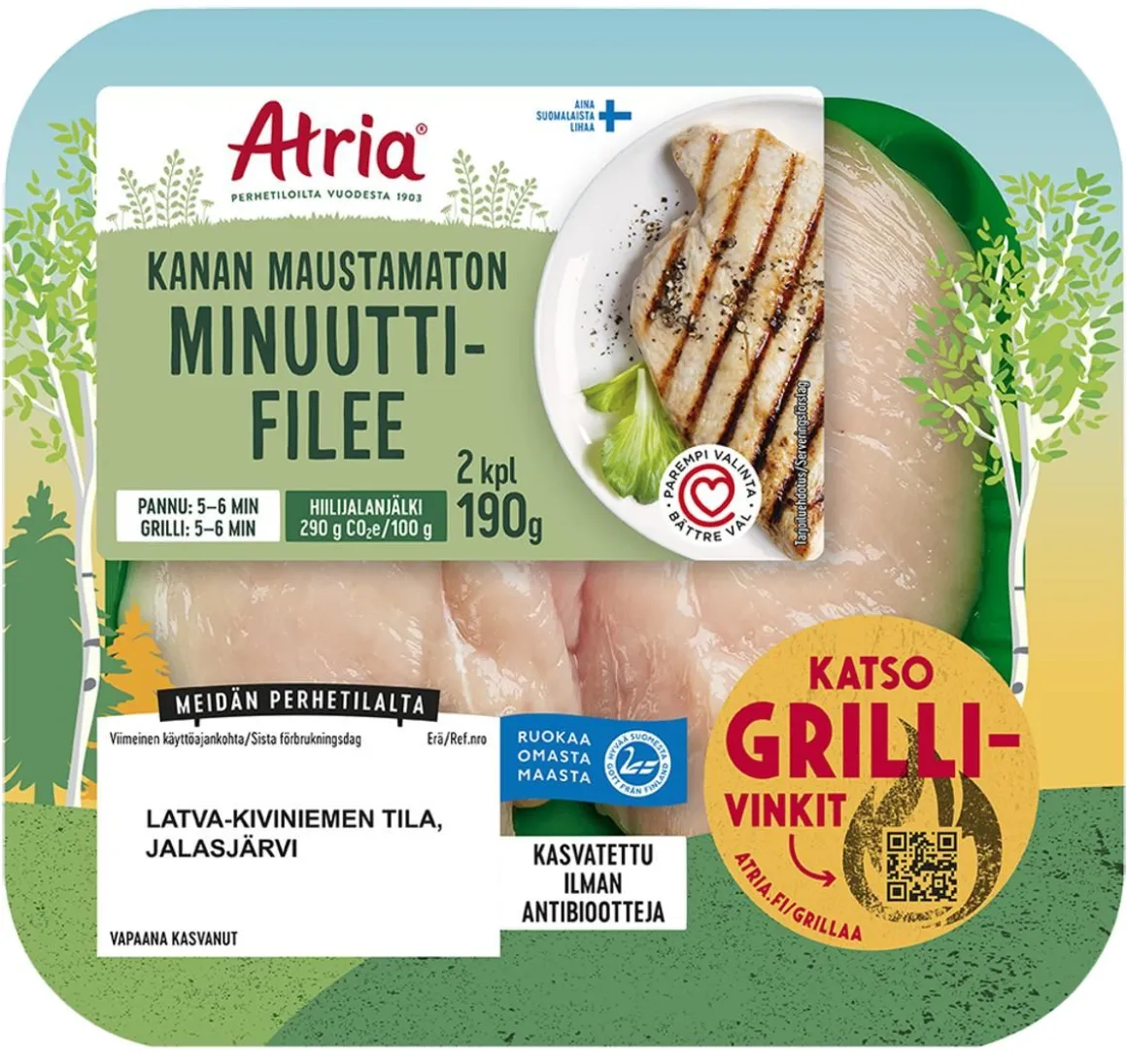 ATRIA KANAN MINUUTTIFILEE MAUSTAMATON 190 G
