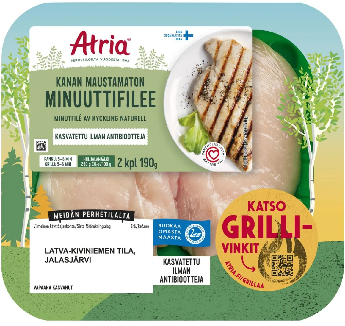 ATRIA KANAN MINUUTTIFILEE MAUSTAMATON 190 G