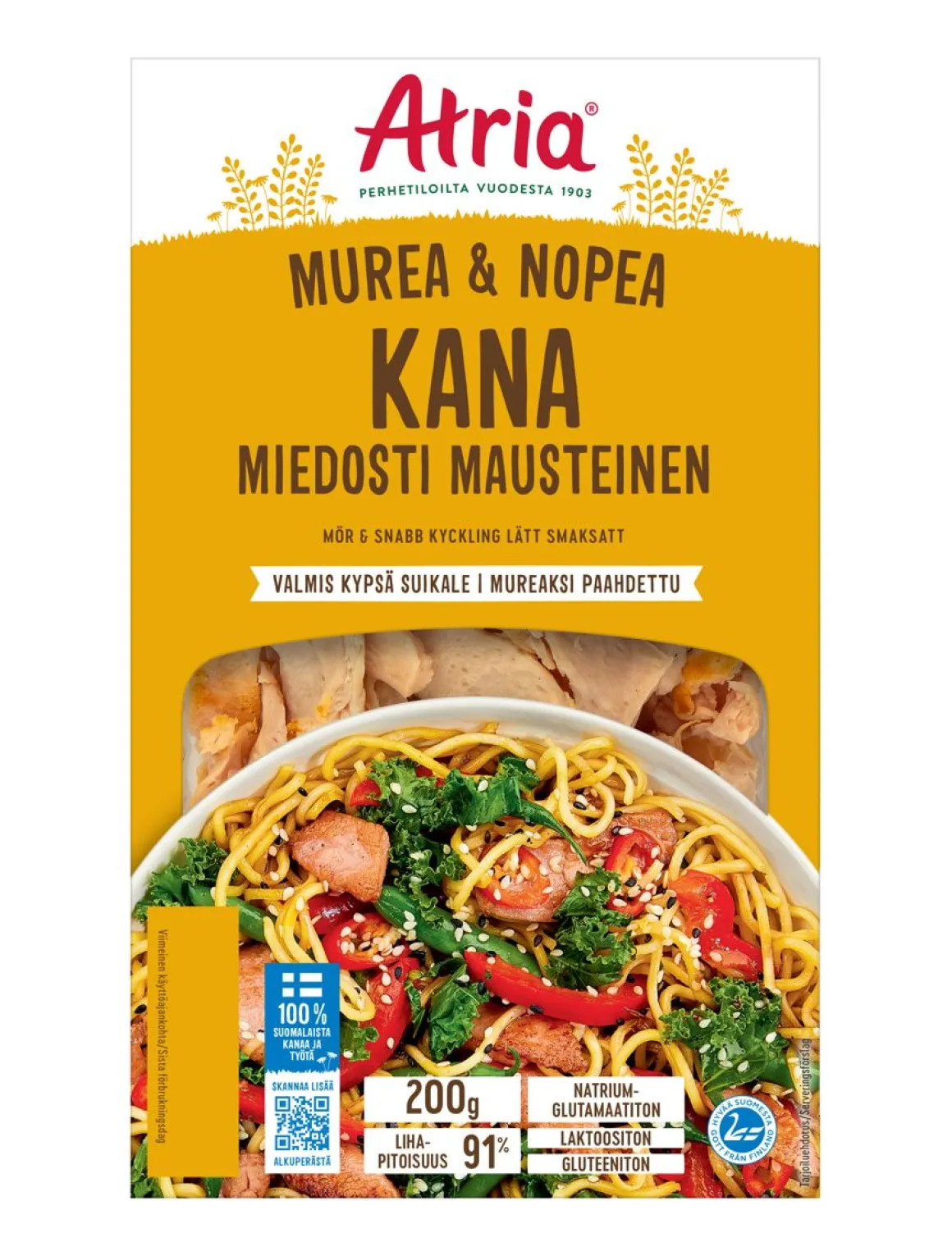 ATRIA MUREA & NOPEA KANA MIEDOSTI MAUSTEINEN 200 G