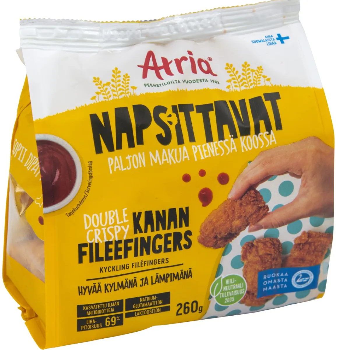 ATRIA NAPSITTAVAT KANAN FILEEFINGERS 260 G