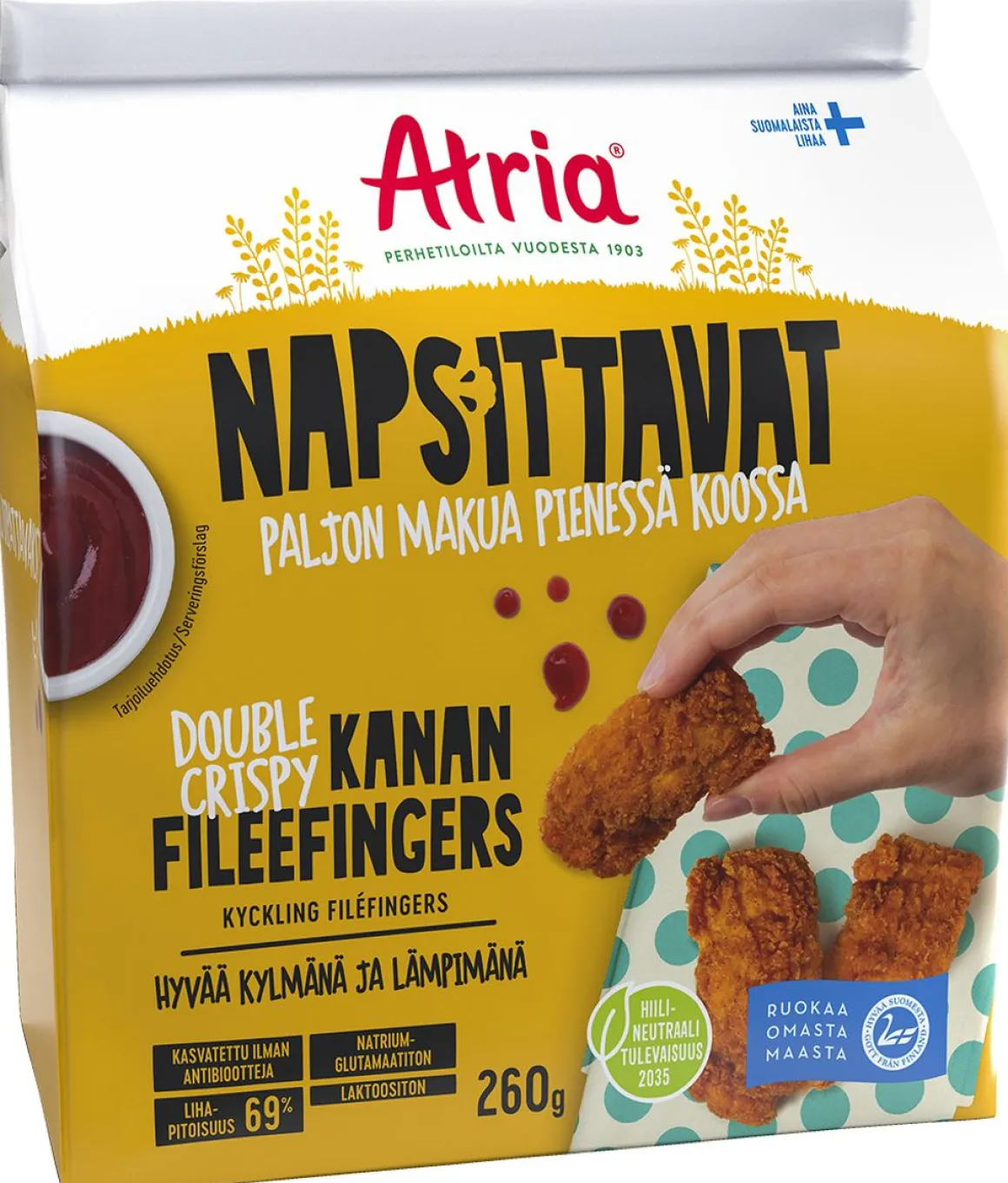 ATRIA NAPSITTAVAT KANAN FILEEFINGERS 260 G