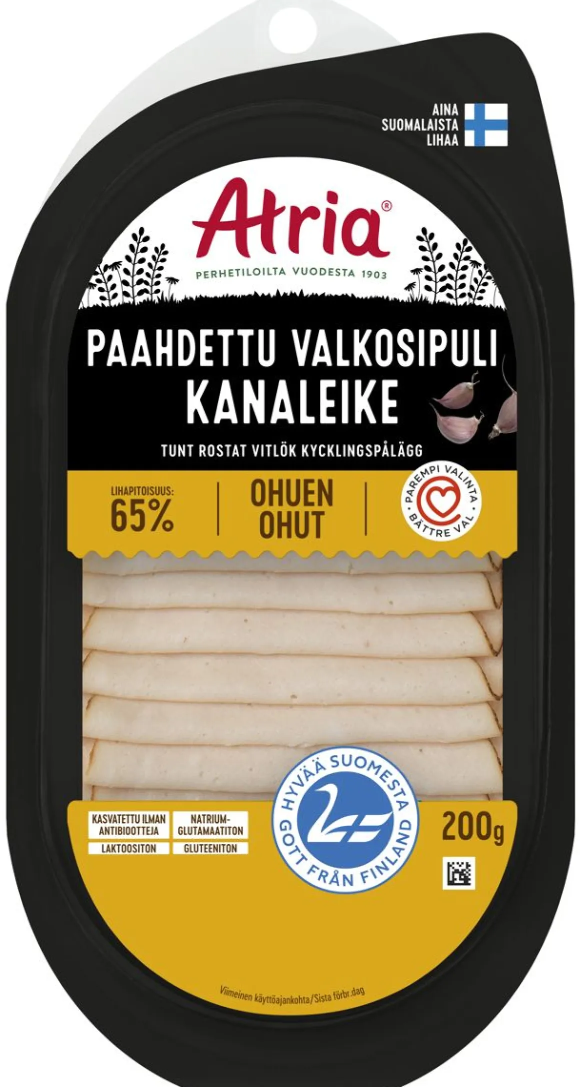 ATRIA OHUEN OHUT KANALEIKE PAAHDETTU VALKOSIPULI 200 G