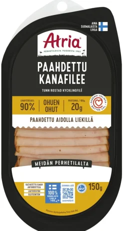 ATRIA OHUEN OHUT PAAHDETTU KANAFILEE 150 G