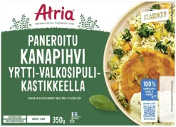 ATRIA PANEROITU KANAPIHVI YRTTI-VALKOSIPULIKASTIKKEELLA 350 G