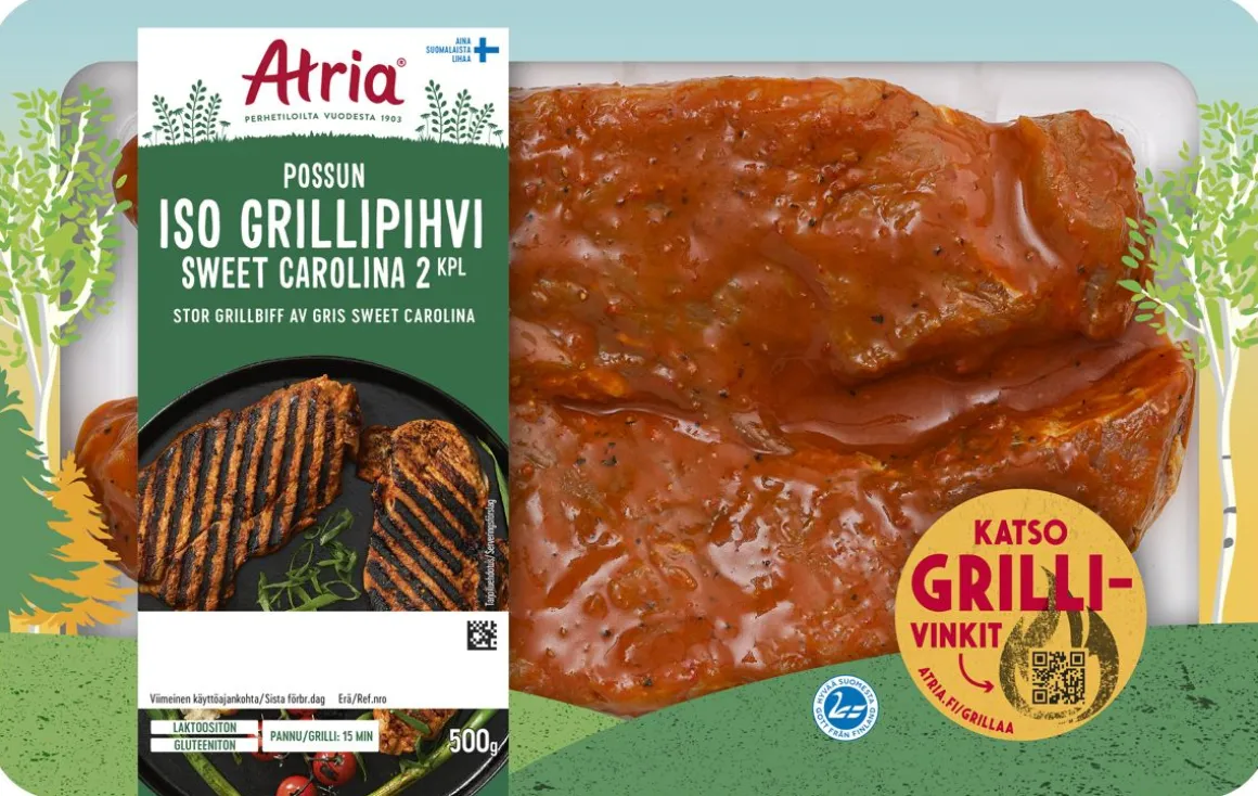 ATRIA PORSAAN ISO GRILLIPIHVI SWEET CAROLINA 500 G