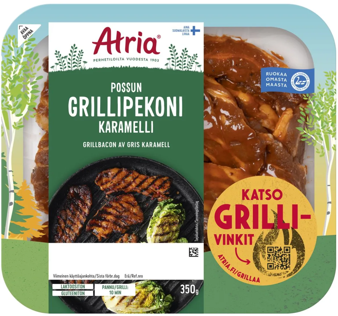 ATRIA POSSUN GRILLIPEKONI KARAMELLI 350 G
