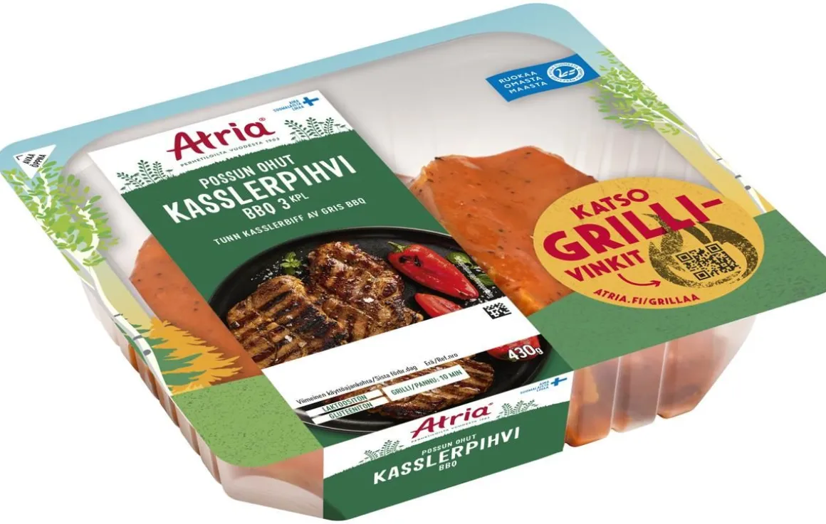 ATRIA POSSUN OHUT KASSLERPIHVI BBQ 430 G
