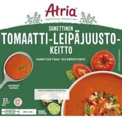 ATRIA SAMETTINEN TOMAATTI-LEIPÄJUUSTOKEITTO 300 G