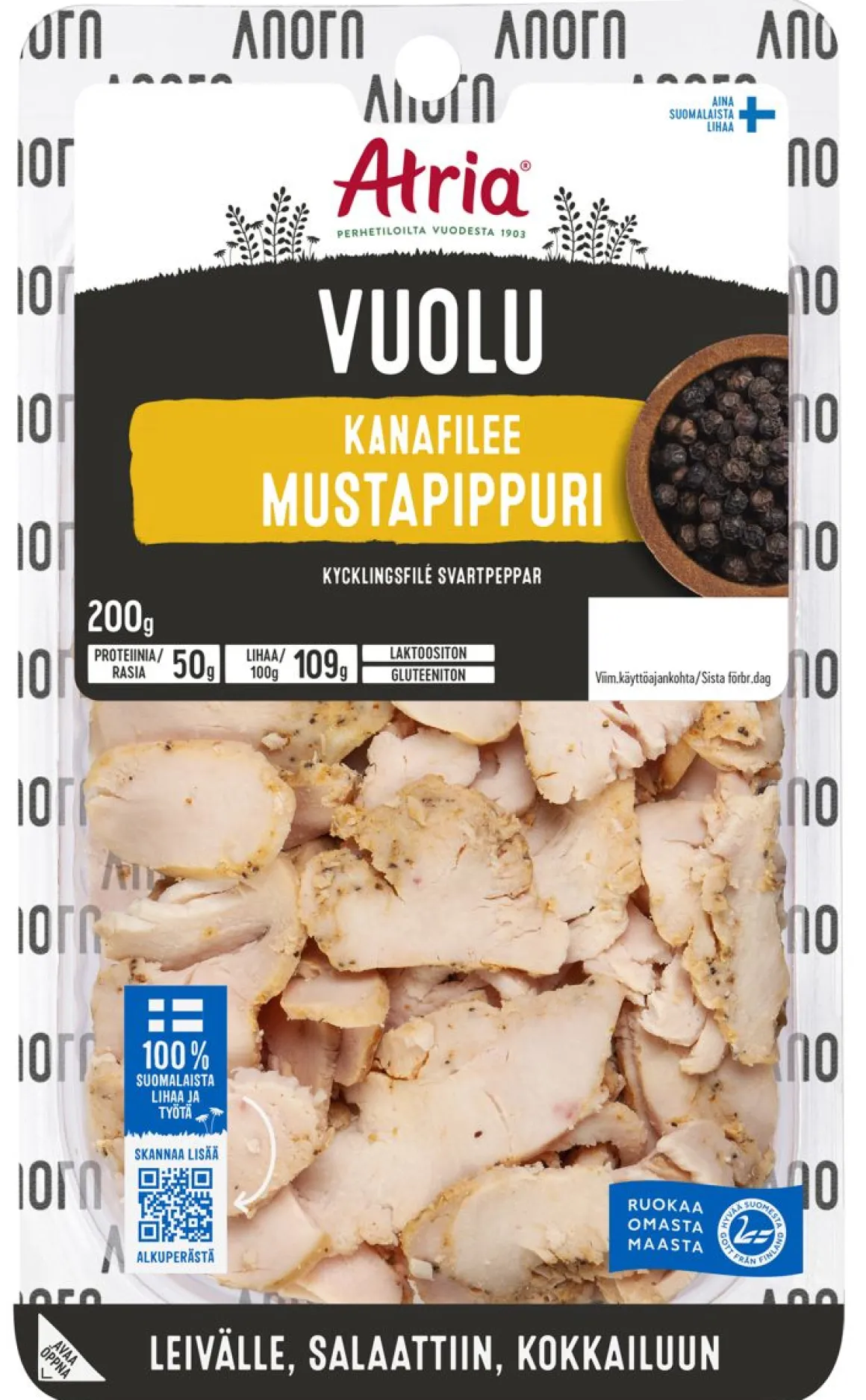ATRIA VUOLU KANAFILEE MUSTAPIPPURI 200 G