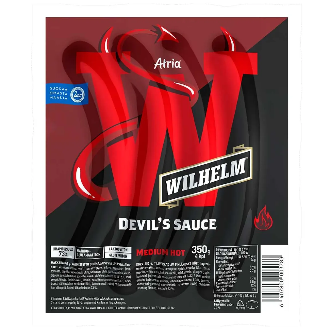 ATRIA WILHELM DEVIL'S SAUCE GRILLIMAKKARA 350 G