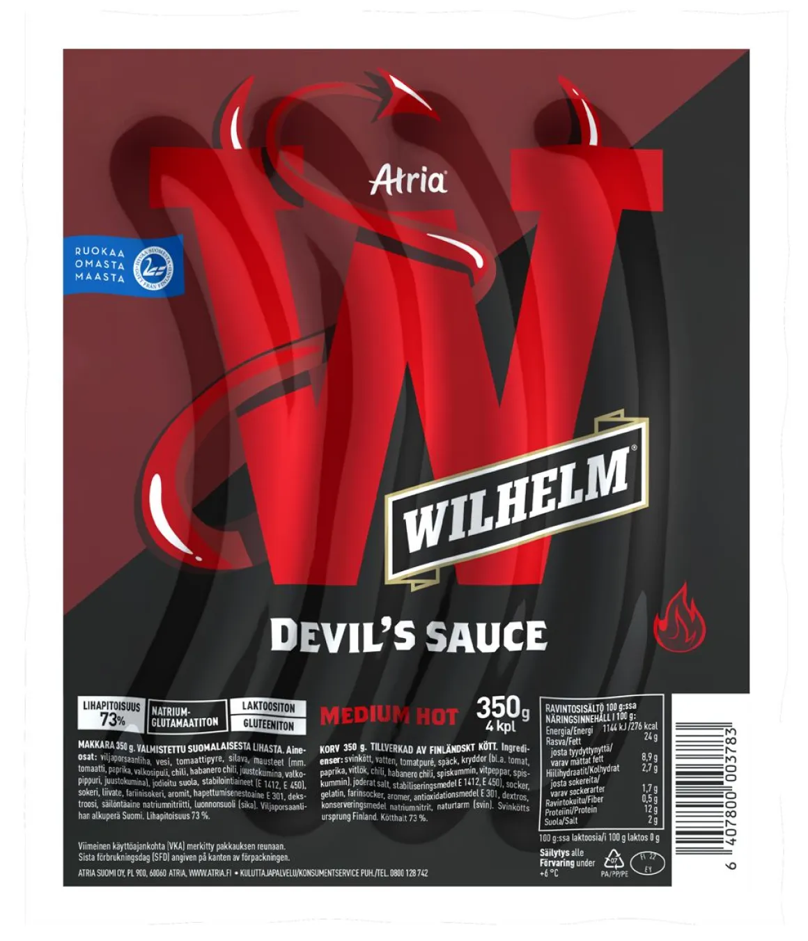 ATRIA WILHELM DEVIL'S SAUCE GRILLIMAKKARA 350 G