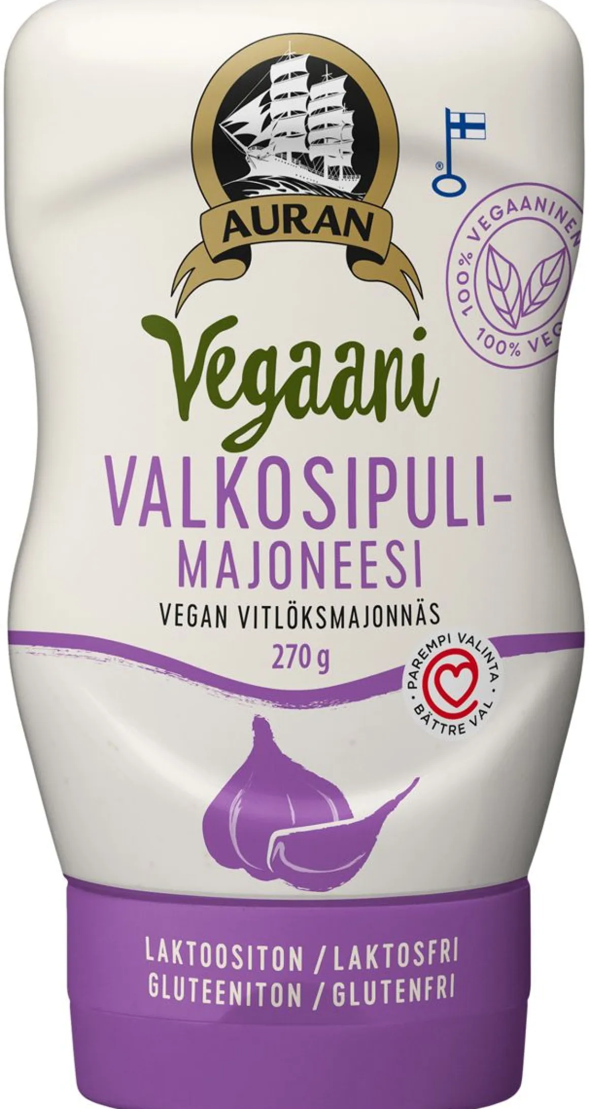 AURAN VEGAANI VALKOSIPULIMAJONEESI 270 G