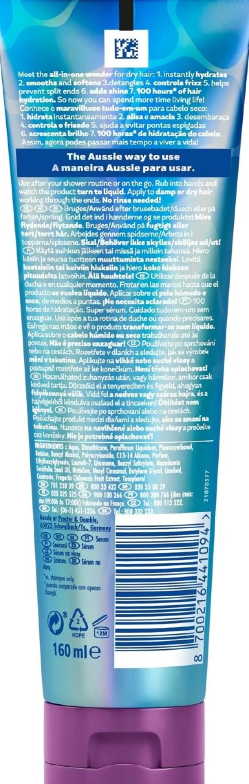 AUSSIE SOS 100 HOURS HYDRATION SUPER SERUM ALL-IN-ONE TREATMENT 16