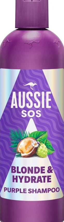 AUSSIE SOS BLONDE & HYDRATE PURPLE SHAMPOO 300 ML